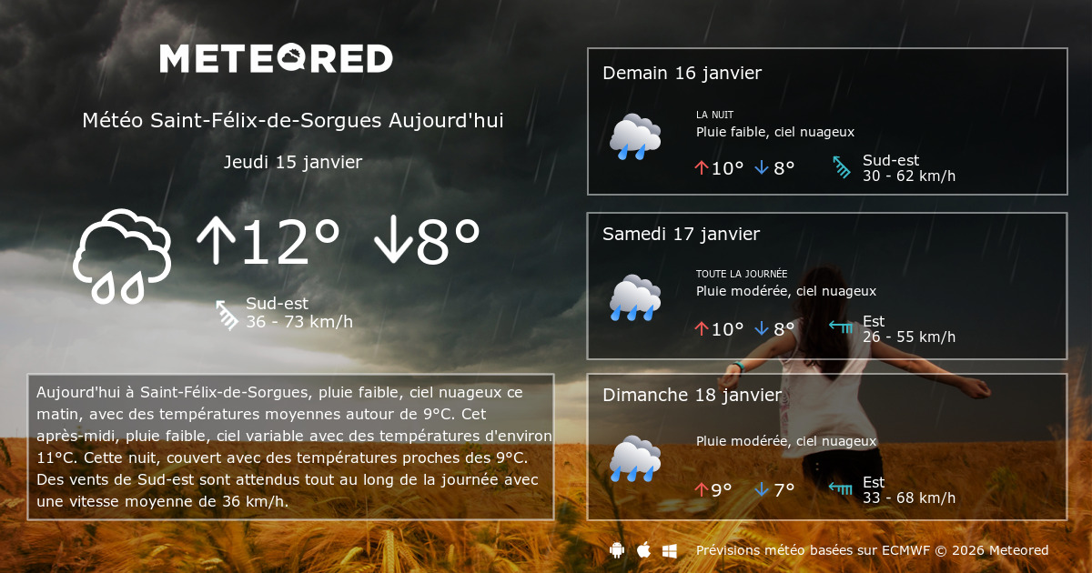 Météo 8 14 jours Meteored