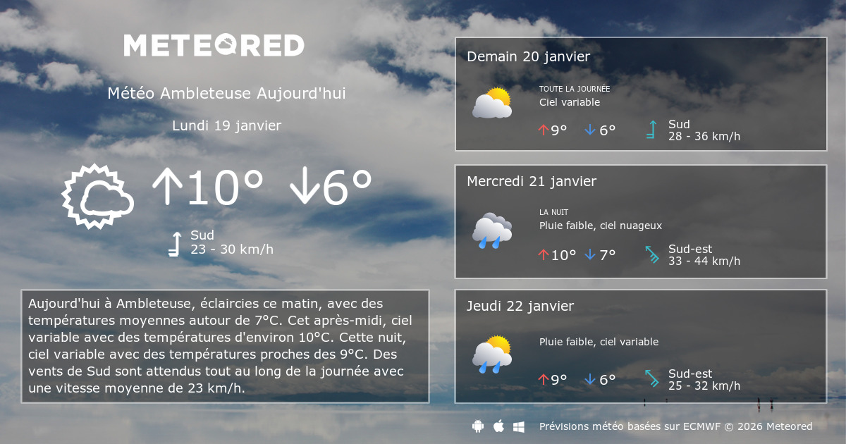 Meteo Ambleteuse 14 Jours Tameteo Com Meteored